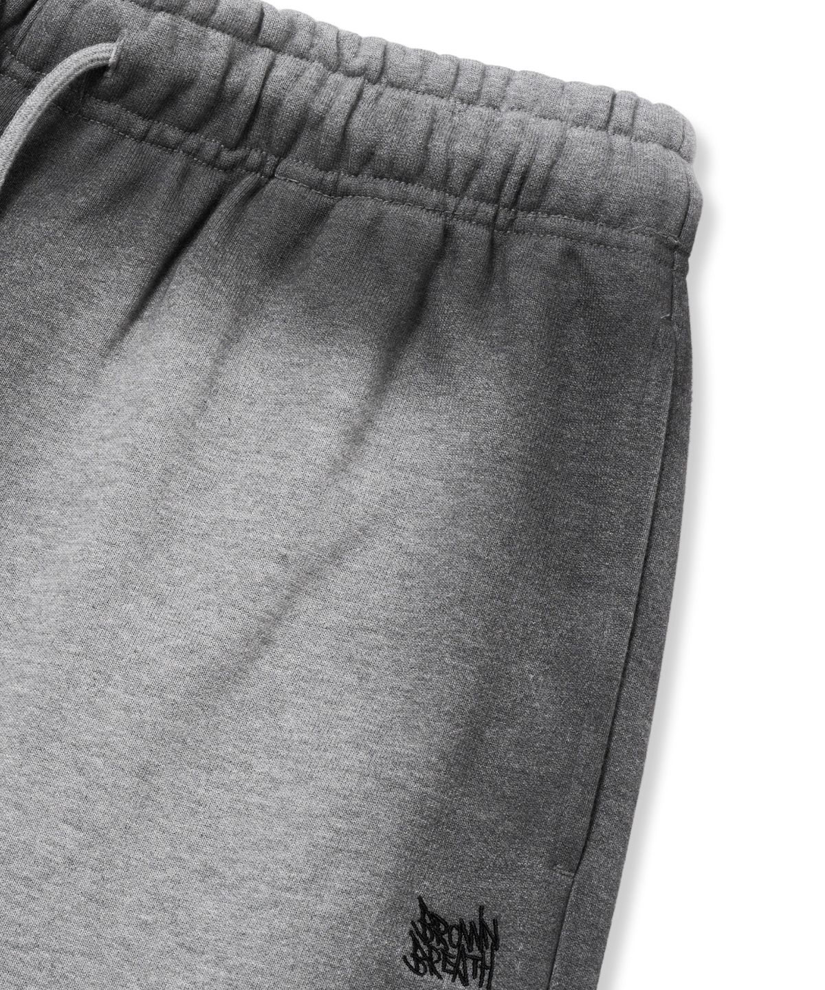 브라운브레스(BROWNBREATH) TAG DIRTY WIDE SWEAT PANTS - MELANGE GREY
