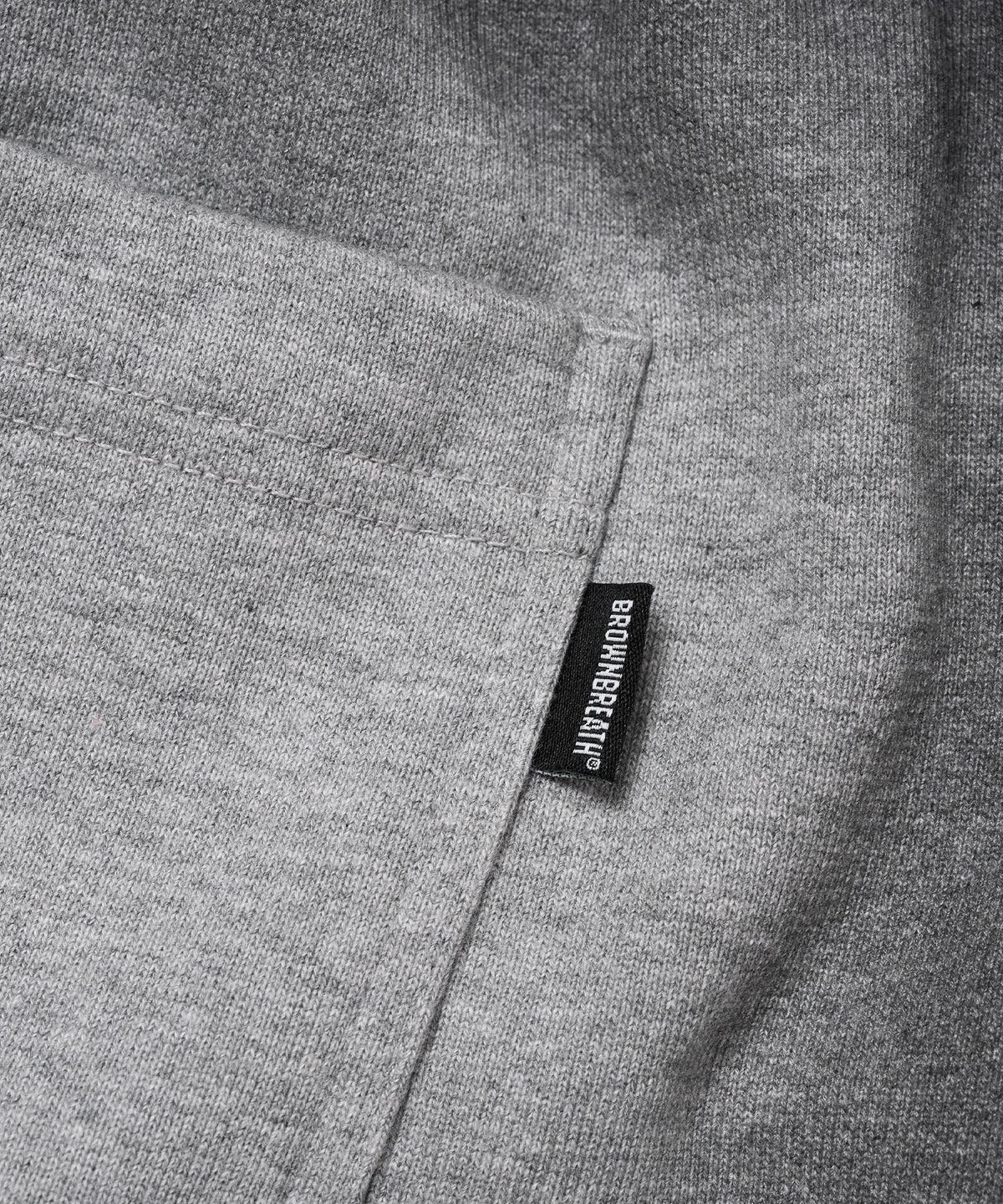 브라운브레스(BROWNBREATH) TAG DIRTY WIDE SWEAT PANTS - MELANGE GREY