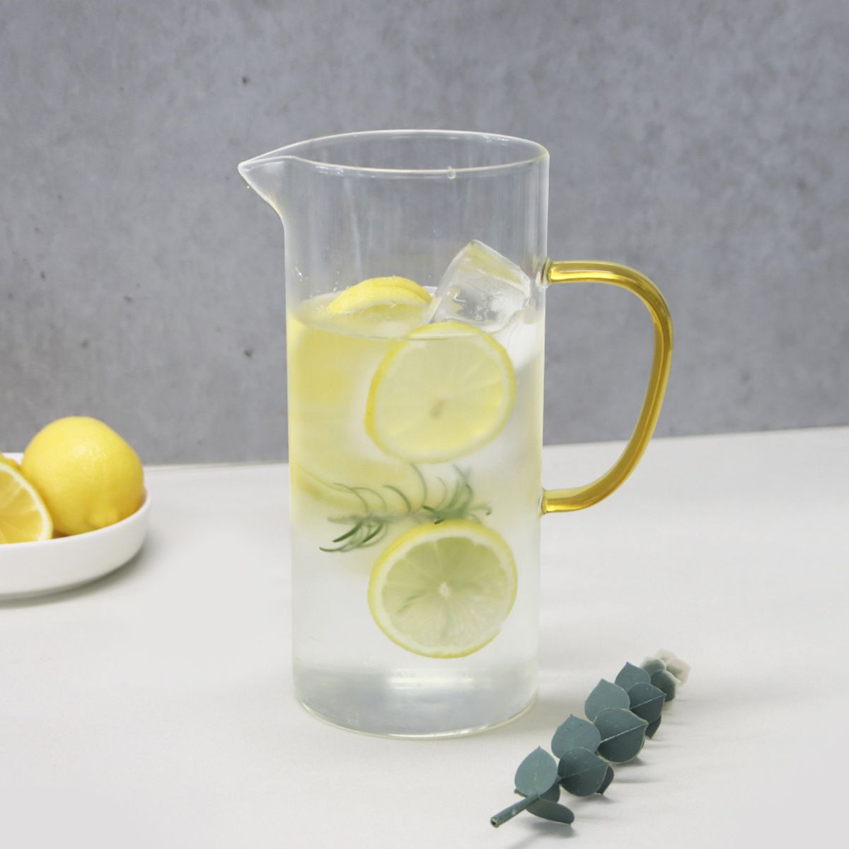 키친구(KITCHENGU) 내열 일자 유리 물통 물병 1.5L+ 물컵 300ML 2개세트