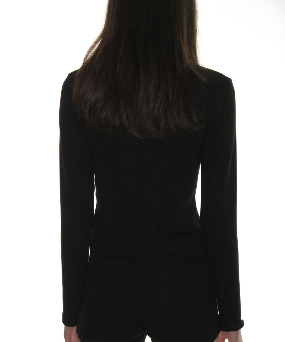 MUSINSA公式 | CRANK Knit Stud Cardigan_Black