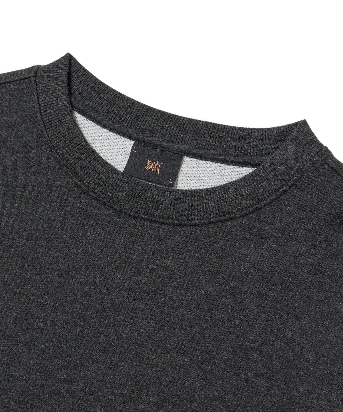 브라운브레스(BROWNBREATH) SEOUL TAG CREWNECK - CHARCOAL