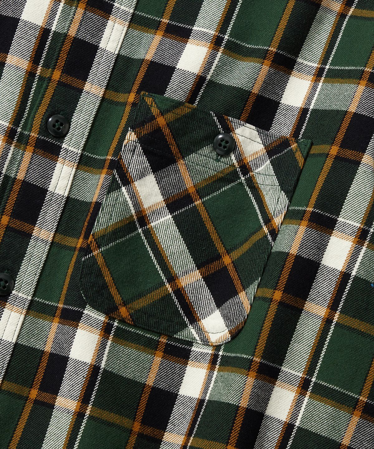 아웃스탠딩(OUTSTANDING) USN UTILITY CHECK SHIRT_GREEN CHECK