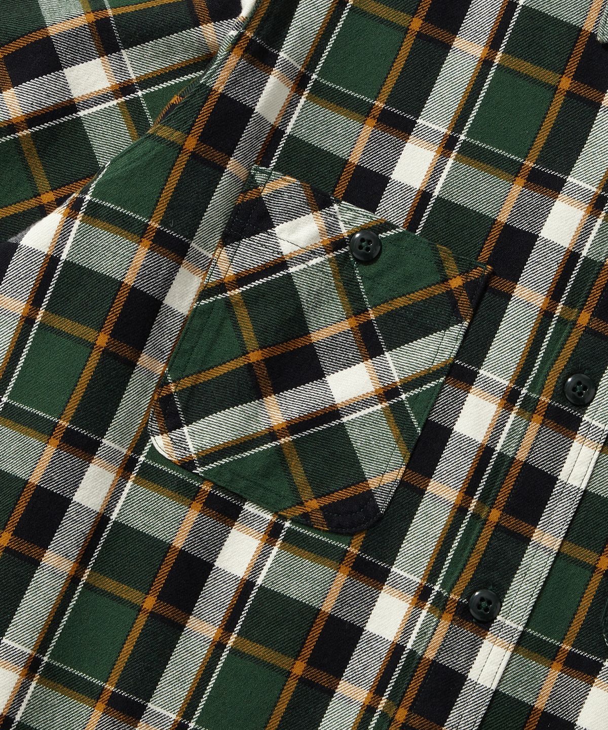 아웃스탠딩(OUTSTANDING) USN UTILITY CHECK SHIRT_GREEN CHECK