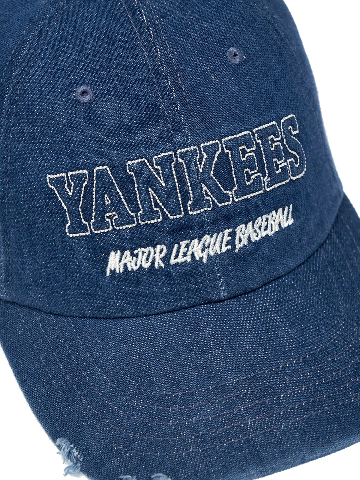 엠엘비(MLB) 데님 엠보 언스트럭쳐 볼캡 NY (L.Blue)