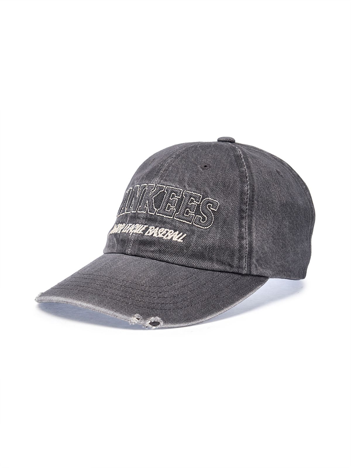 엠엘비(MLB) 데님 엠보 언스트럭쳐 볼캡 NY (Charcoal Grey)