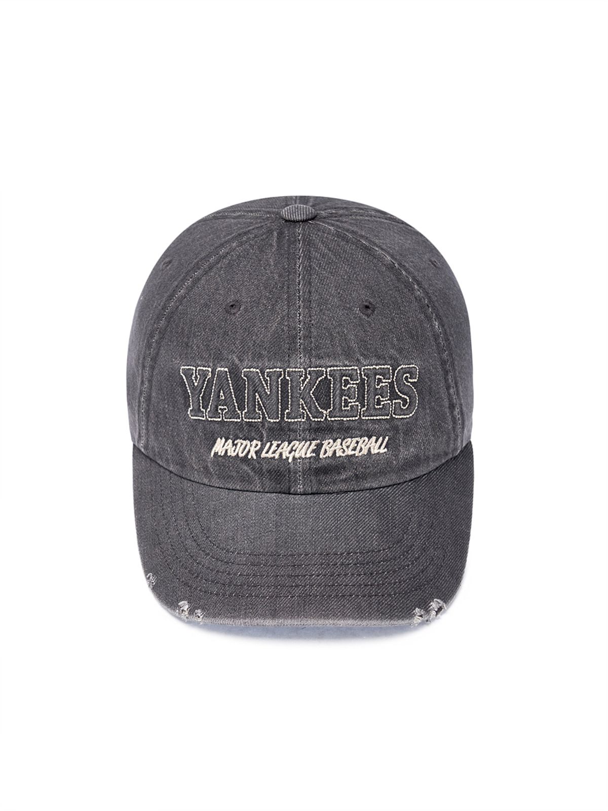 엠엘비(MLB) 데님 엠보 언스트럭쳐 볼캡 NY (Charcoal Grey)