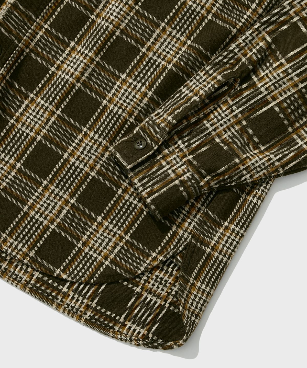 아웃스탠딩(OUTSTANDING) USN UTILITY CHECK SHIRT_BROWN CHECK