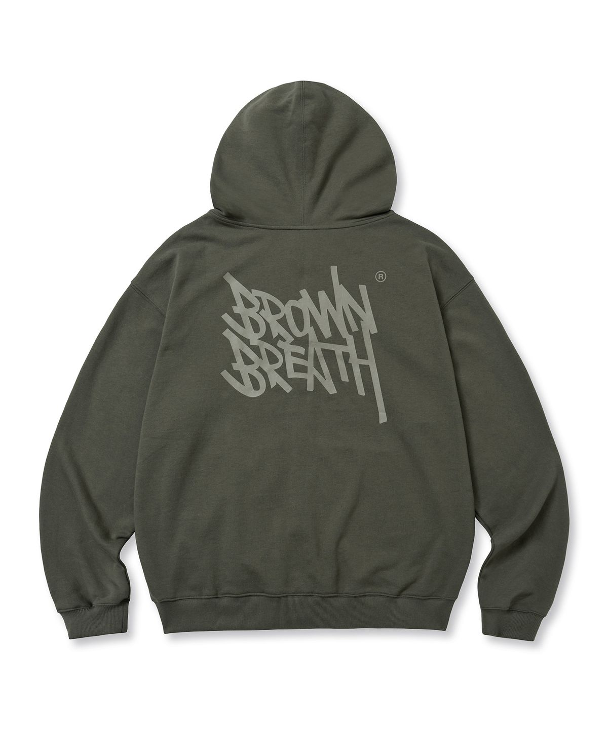 브라운브레스(BROWNBREATH) TAG HOOD ZIP UP - KHAKI