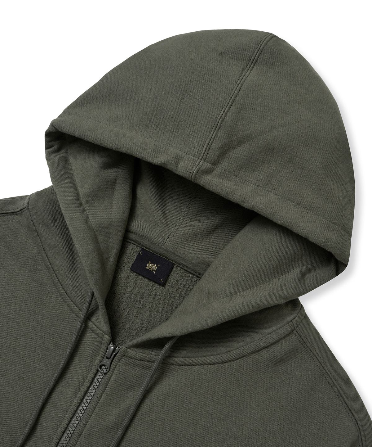브라운브레스(BROWNBREATH) TAG HOOD ZIP UP - KHAKI