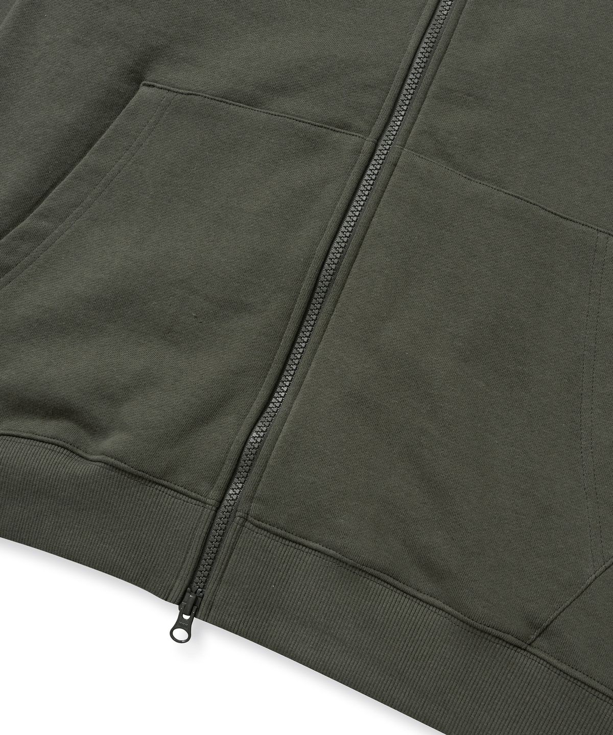 브라운브레스(BROWNBREATH) TAG HOOD ZIP UP - KHAKI