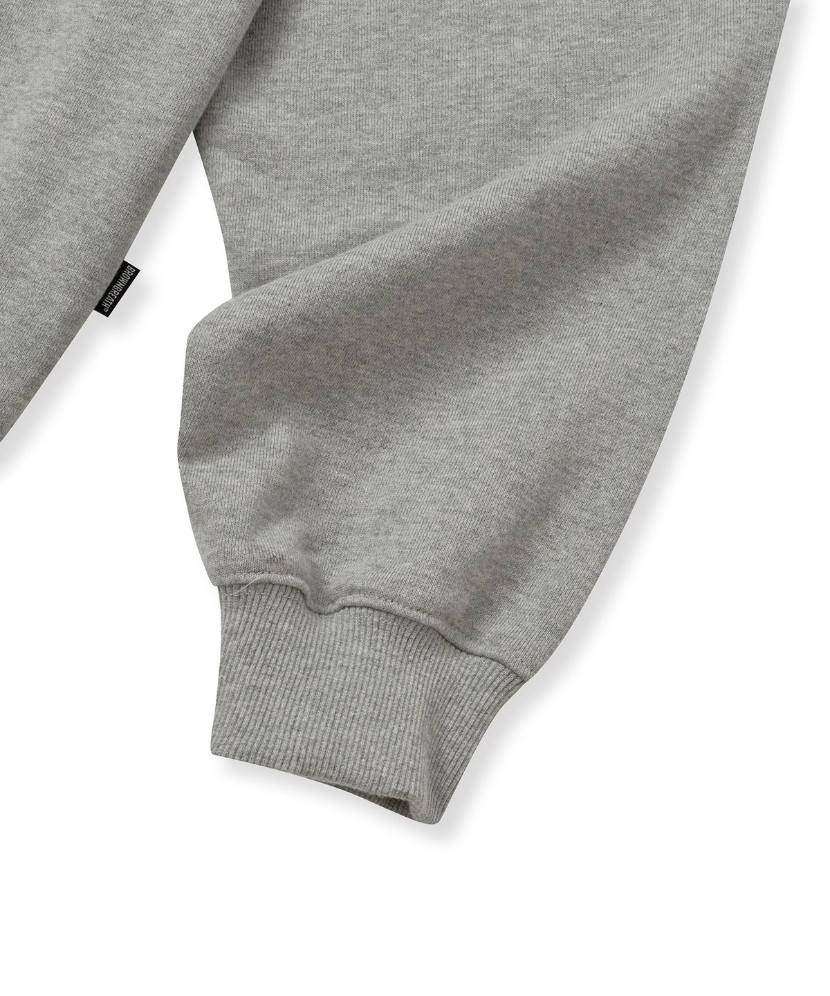 브라운브레스(BROWNBREATH) [25FALL] TAG HOOD ZIP UP - MELANGE GREY