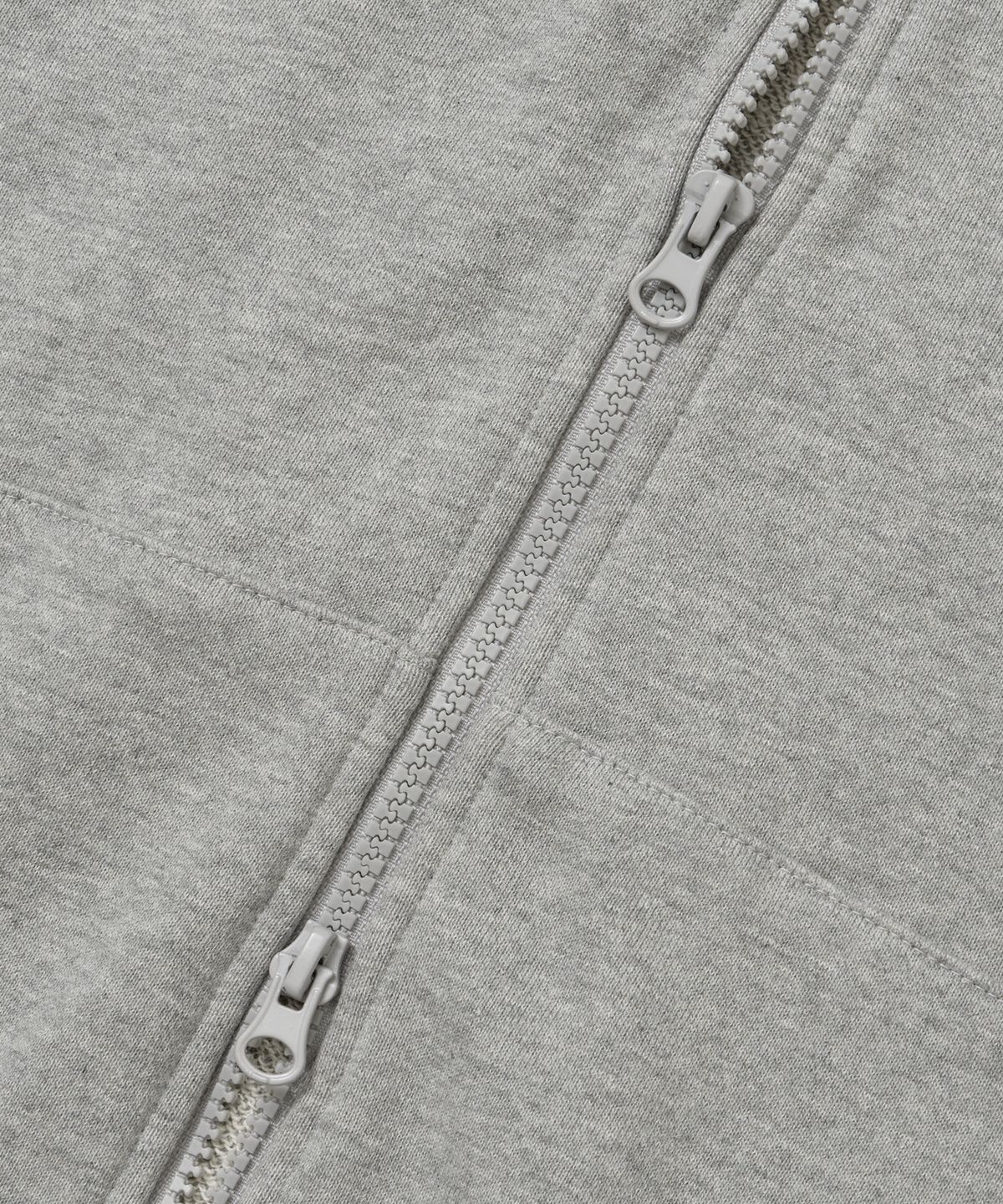 브라운브레스(BROWNBREATH) [25FALL] TAG HOOD ZIP UP - MELANGE GREY