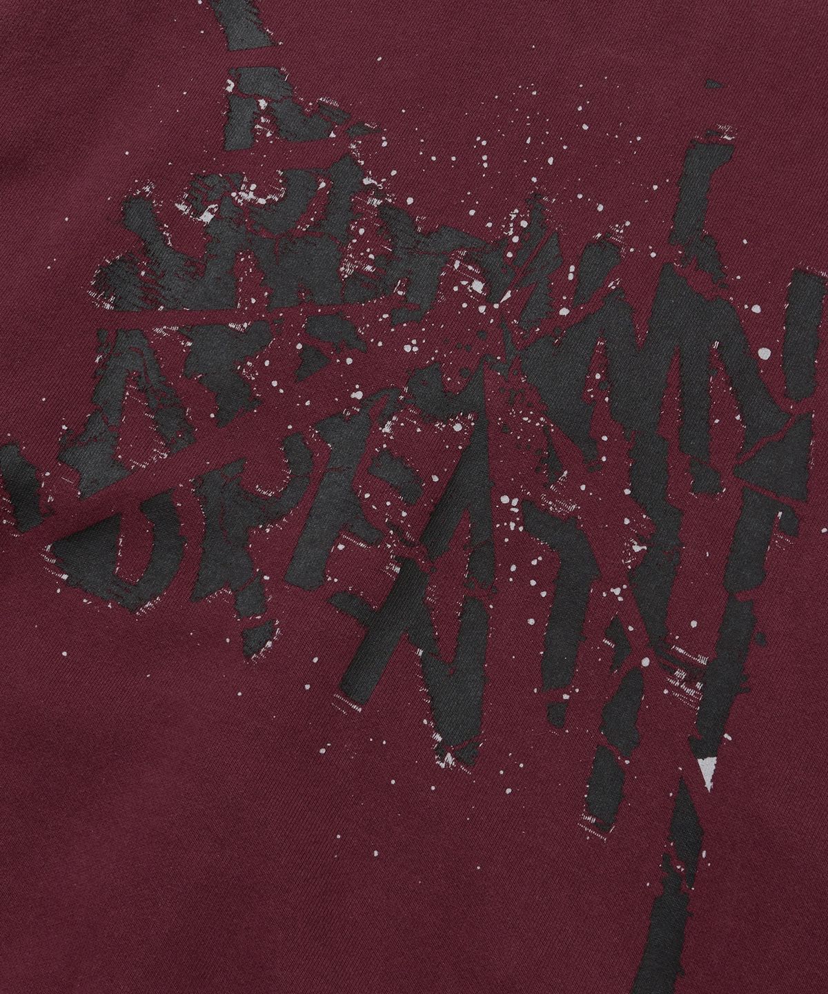 브라운브레스(BROWNBREATH) BROKEN TAG DIRTY HOOD ZIP UP - BURGUNDY