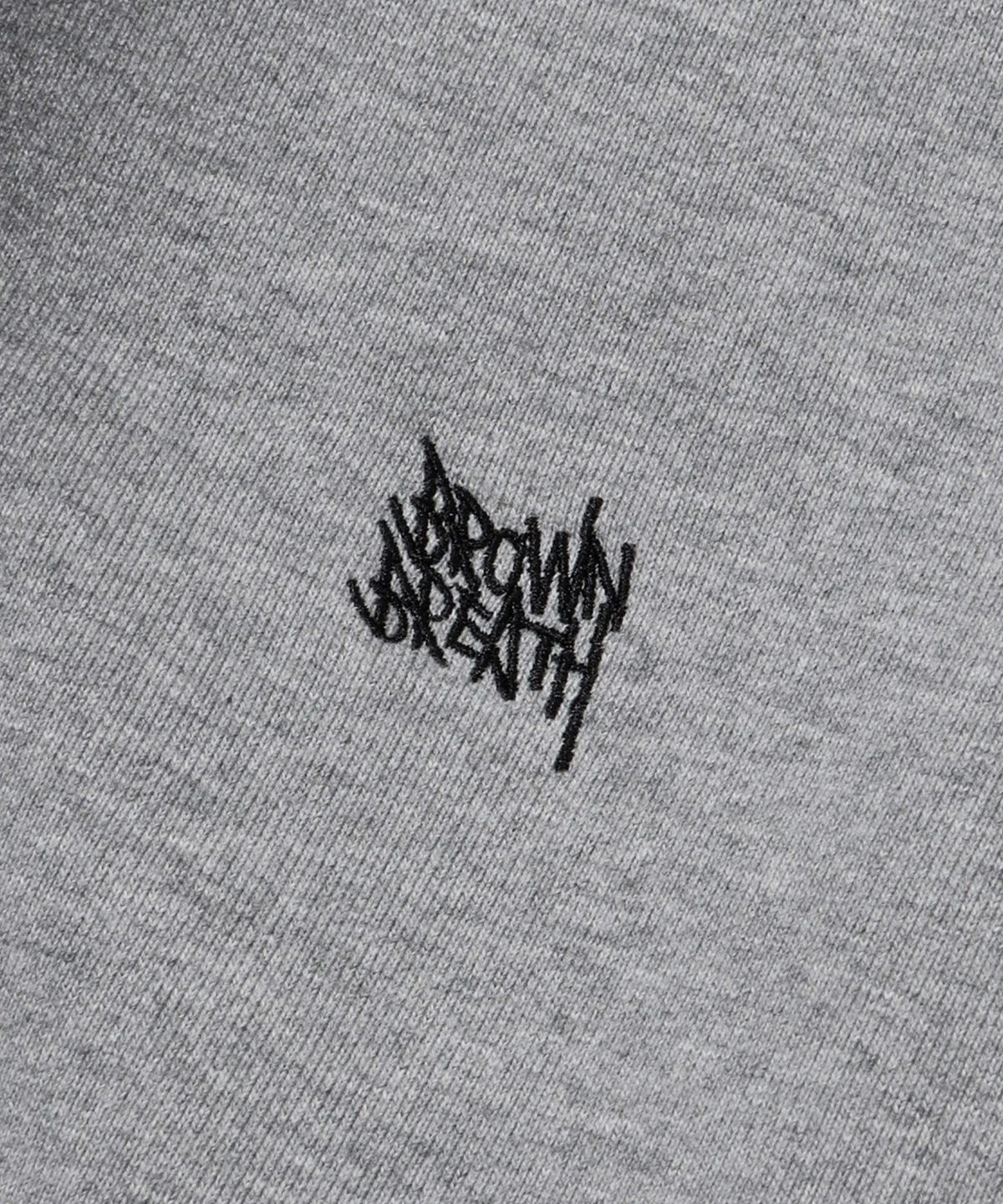 브라운브레스(BROWNBREATH) BROKEN TAG DIRTY HOOD ZIP UP - MELANGE GREY