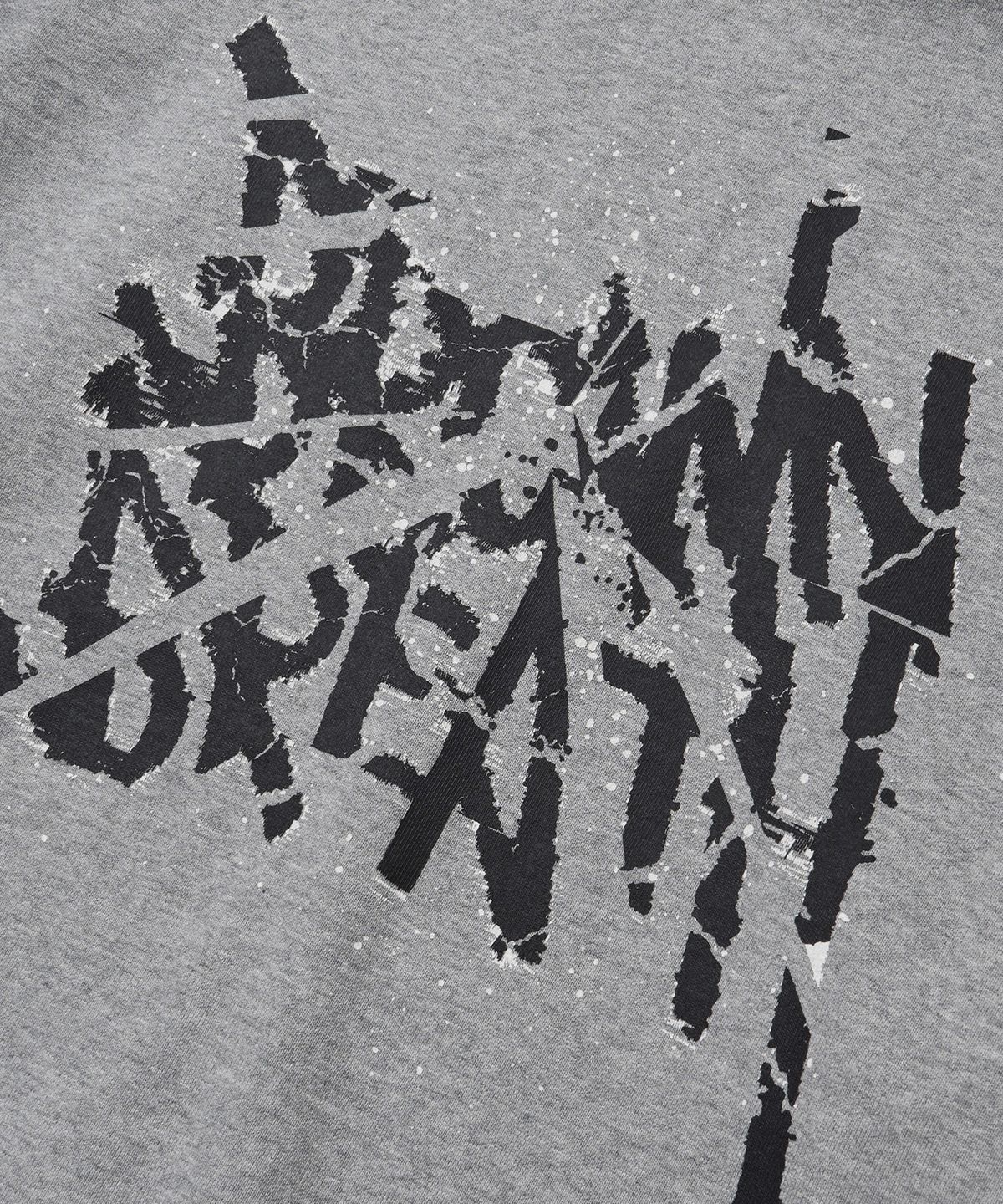브라운브레스(BROWNBREATH) BROKEN TAG DIRTY HOOD ZIP UP - MELANGE GREY