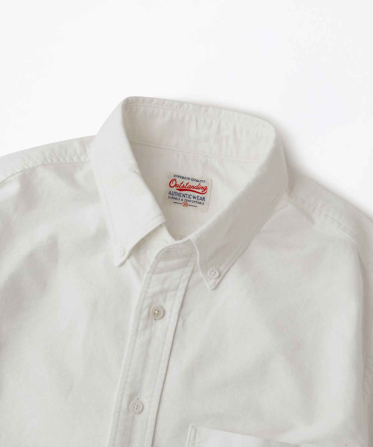 아웃스탠딩(OUTSTANDING) VINTAGE OXFORD BD SHIRT_OFF WHITE
