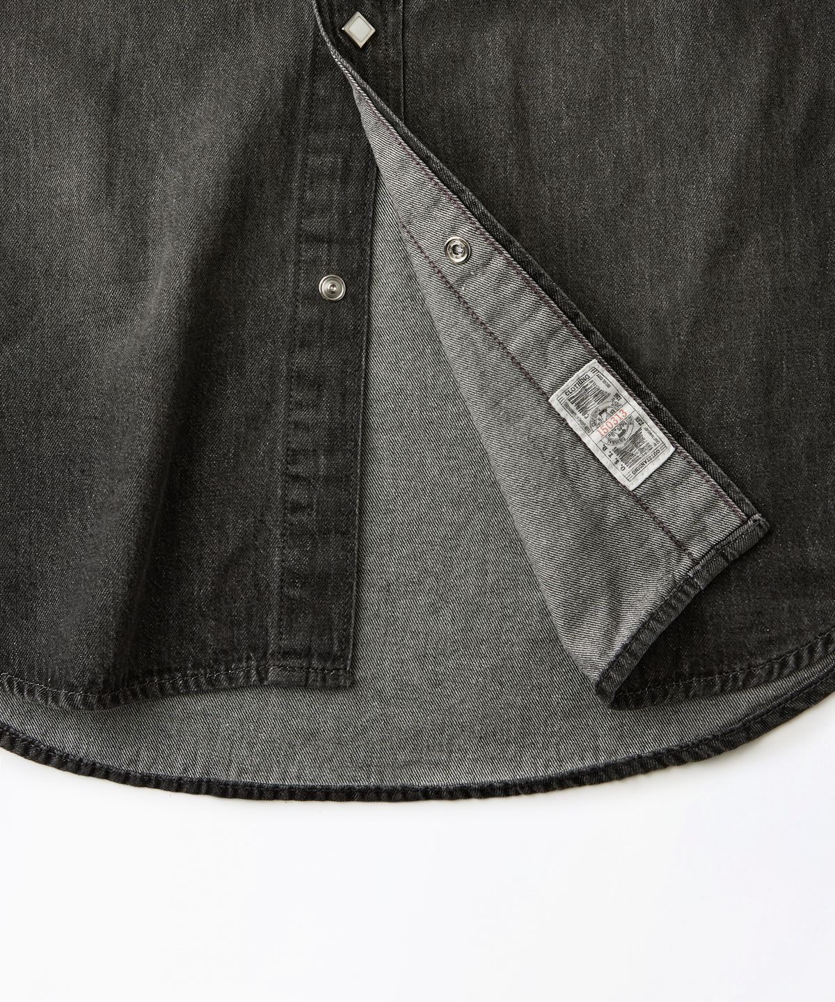 아웃스탠딩(OUTSTANDING) WESTERN DENIM SHIRT_BLACK