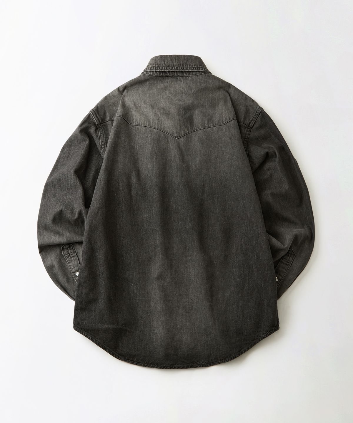 아웃스탠딩(OUTSTANDING) WESTERN DENIM SHIRT_BLACK