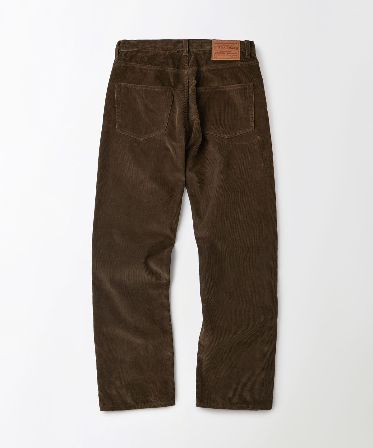아웃스탠딩(OUTSTANDING) 40S CORDUROY STRAIGHT PANTS_BROWN