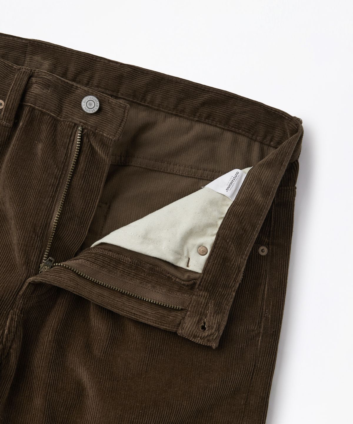 아웃스탠딩(OUTSTANDING) 40S CORDUROY STRAIGHT PANTS_BROWN