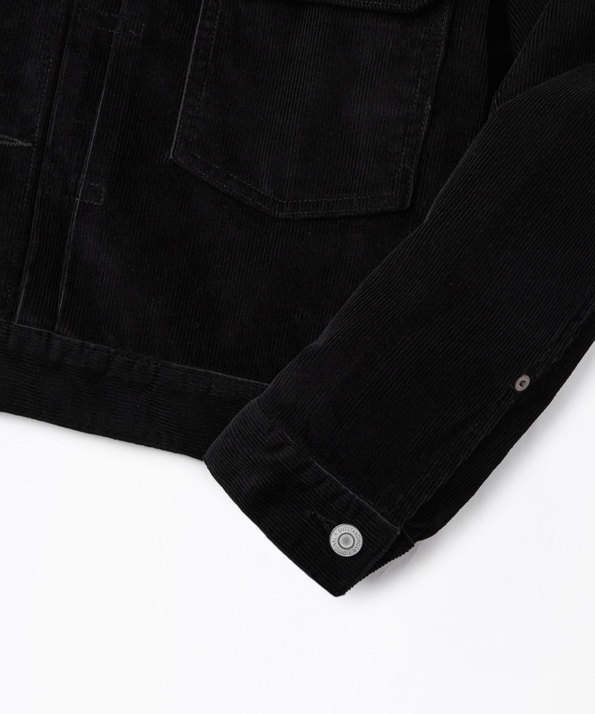 아웃스탠딩(OUTSTANDING) CORDUROY 2ND JACKET_BLACK