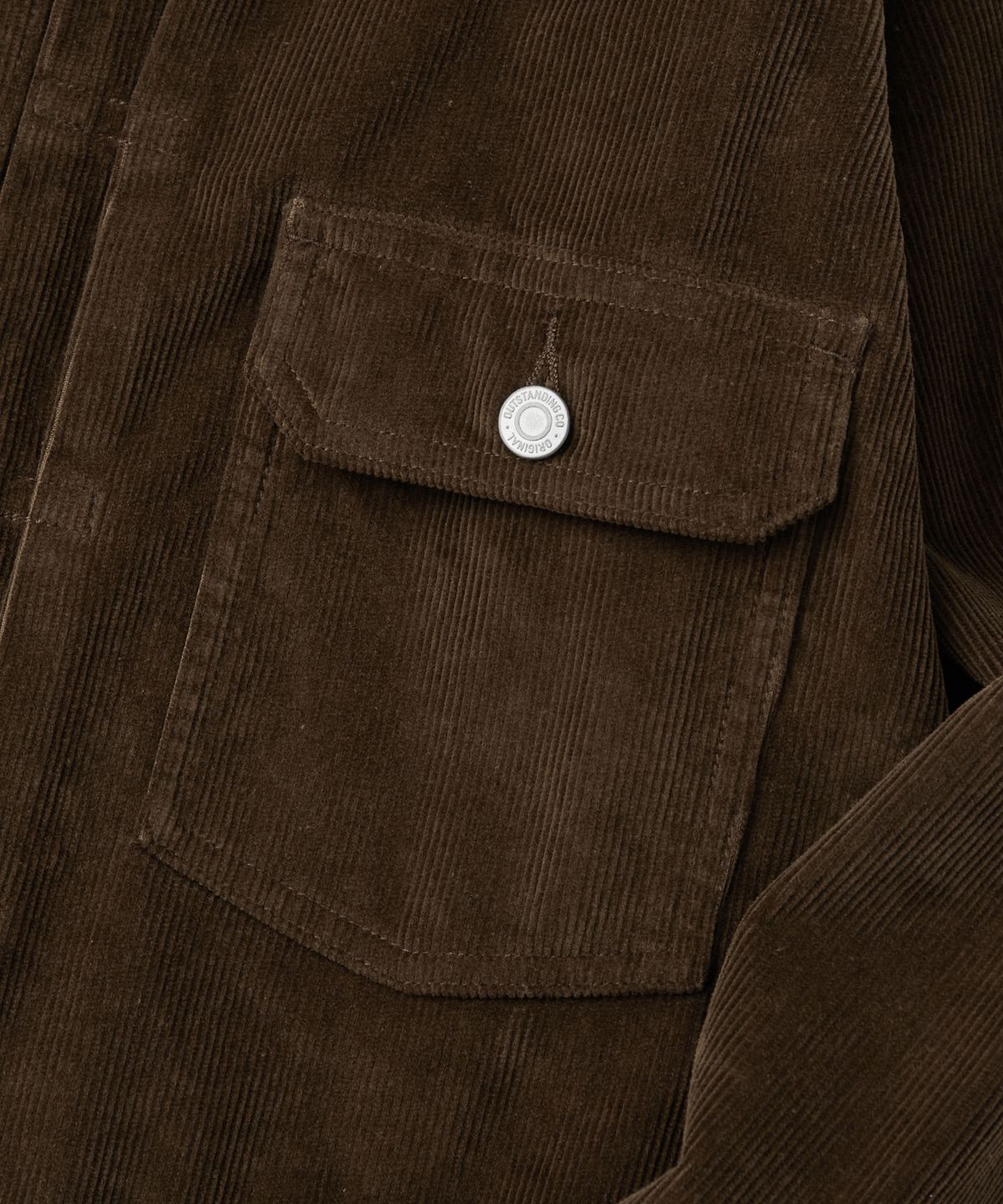아웃스탠딩(OUTSTANDING) CORDUROY 2ND JACKET_BROWN