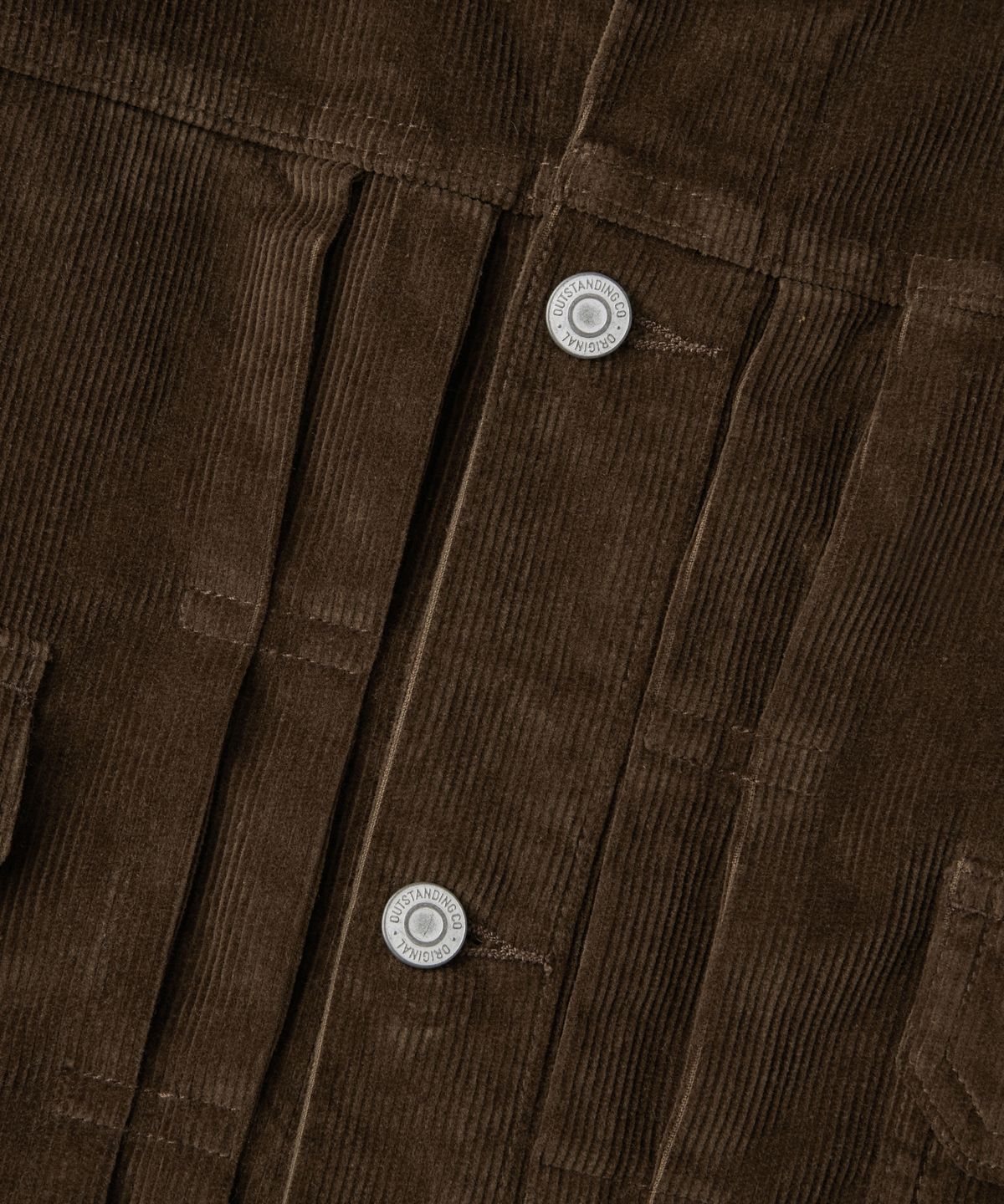 아웃스탠딩(OUTSTANDING) CORDUROY 2ND JACKET_BROWN
