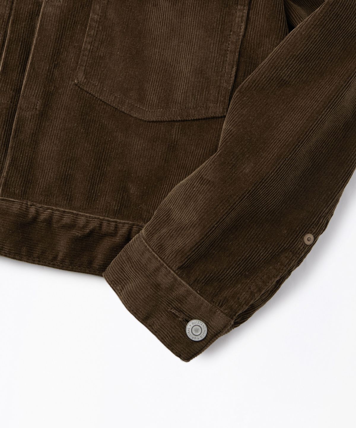 아웃스탠딩(OUTSTANDING) CORDUROY 2ND JACKET_BROWN