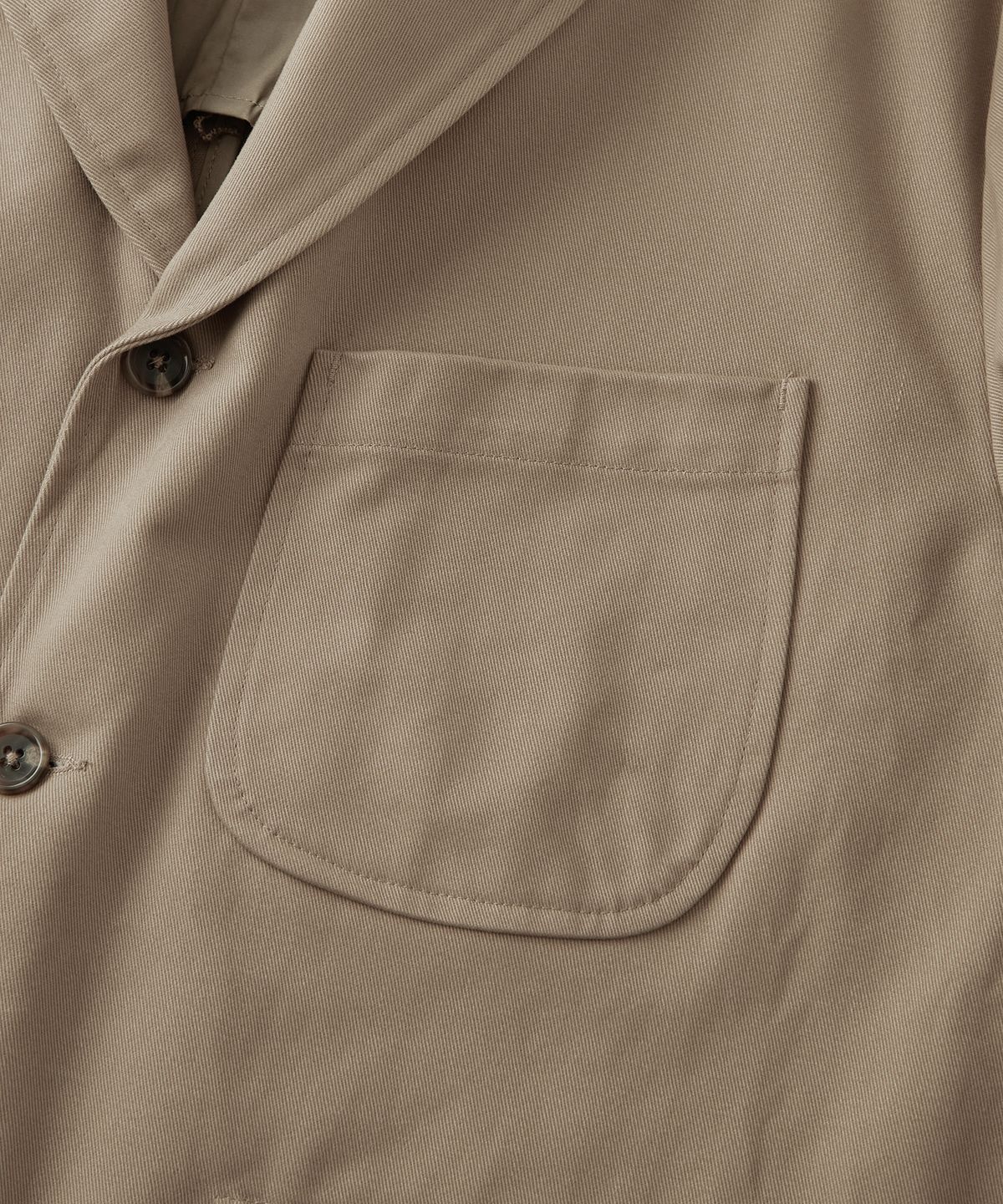 아웃스탠딩(OUTSTANDING) HIGH DENSITY COTTON CLASSIC 3BUTTON JACKET_BEIGE