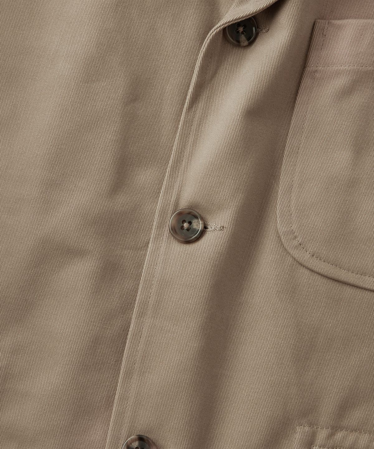 아웃스탠딩(OUTSTANDING) HIGH DENSITY COTTON CLASSIC 3BUTTON JACKET_BEIGE