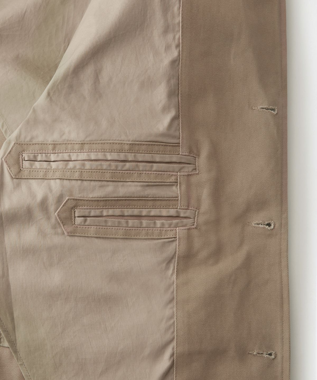 아웃스탠딩(OUTSTANDING) HIGH DENSITY COTTON CLASSIC 3BUTTON JACKET_BEIGE