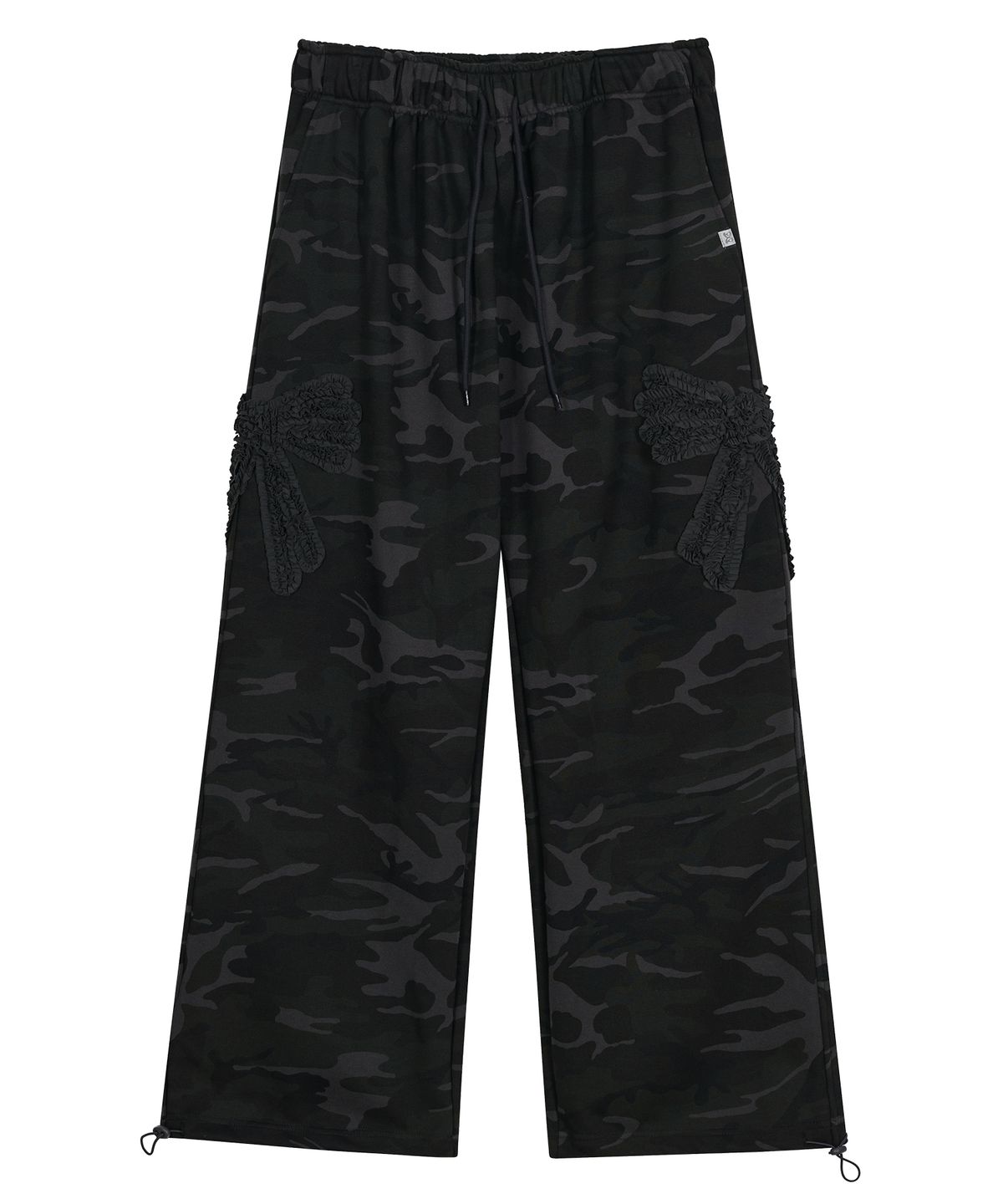 타입서비스(TYPESERVICE) Camo Bow Sweatpants [Charcoal]
