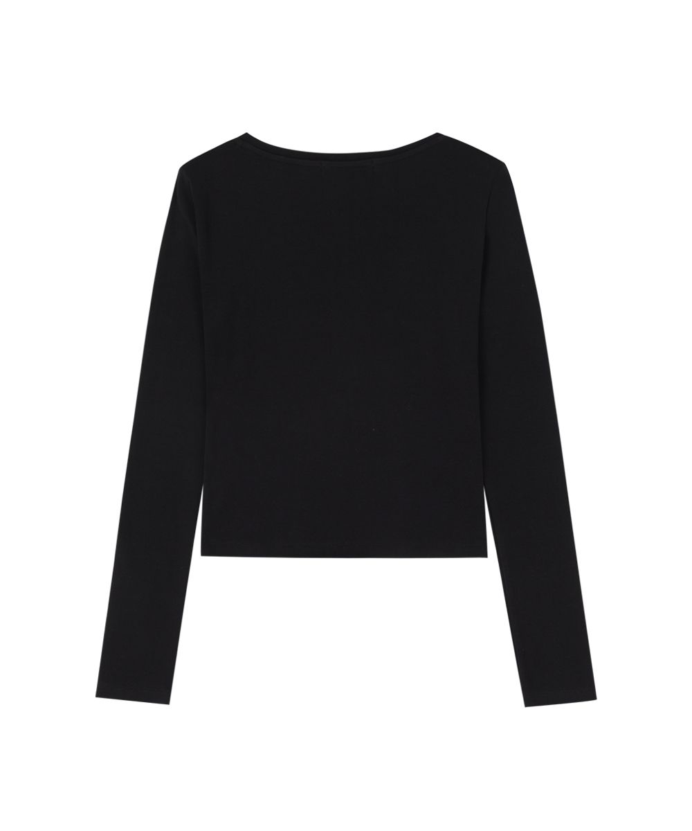 CRANK Double Ribbon Tide Top ブラック MUSINSA公式 | CRANK ダブルリボンタイトトップ_ブラック