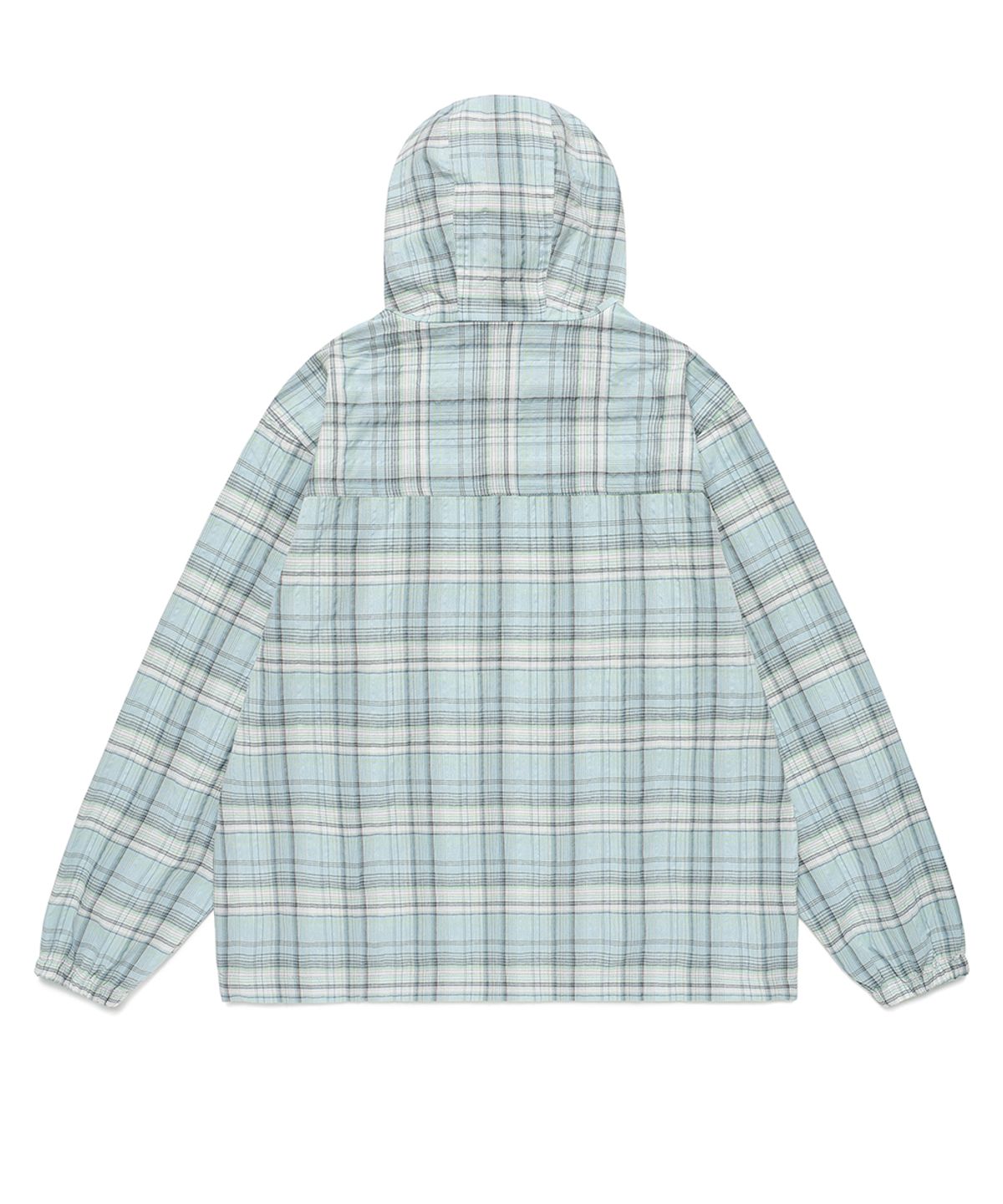 카비시(CAVISH) HOODED CHECK WIND BREAKER GREEN(CV2FSUB962A)