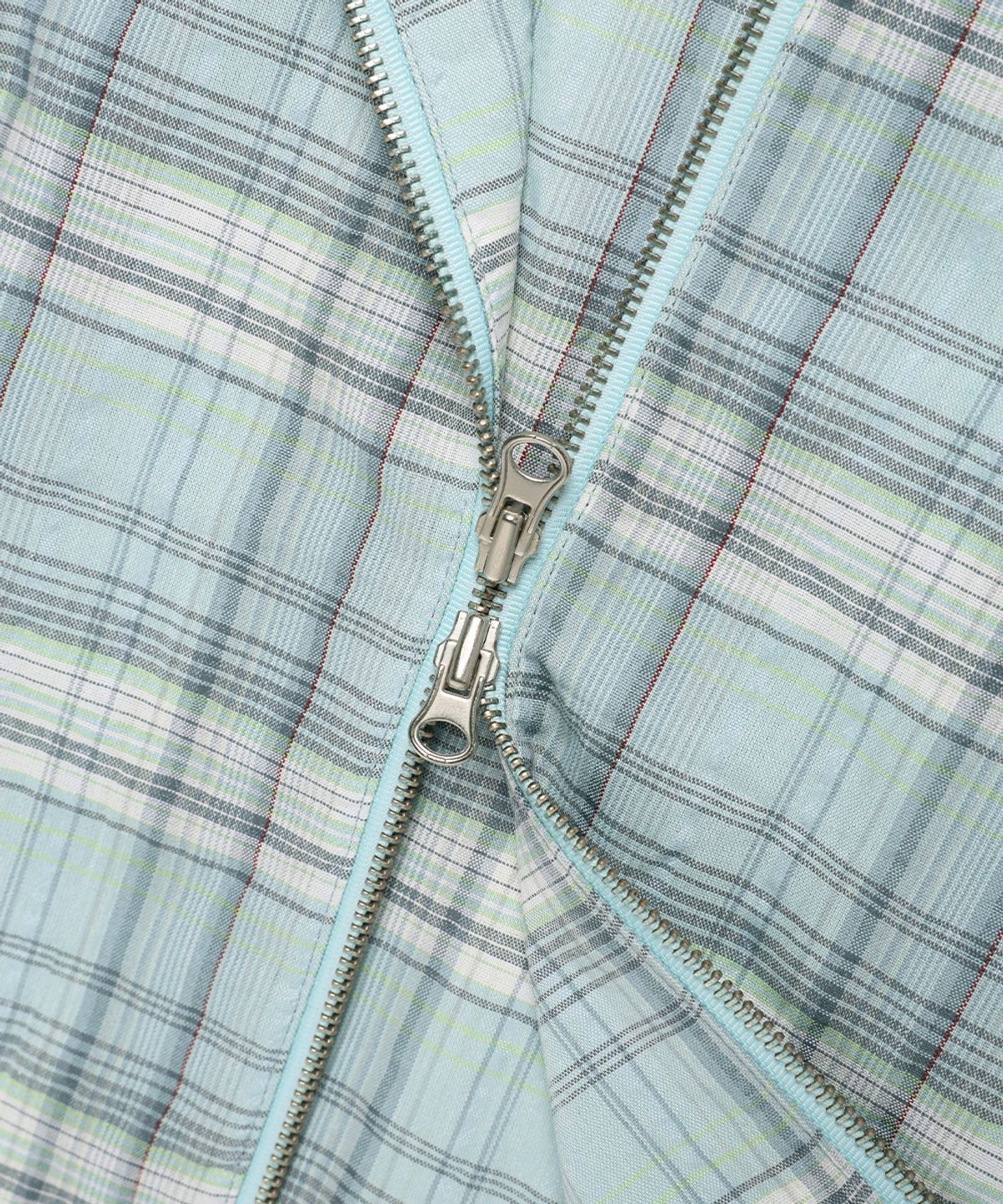 카비시(CAVISH) HOODED CHECK WIND BREAKER GREEN(CV2FSUB962A)