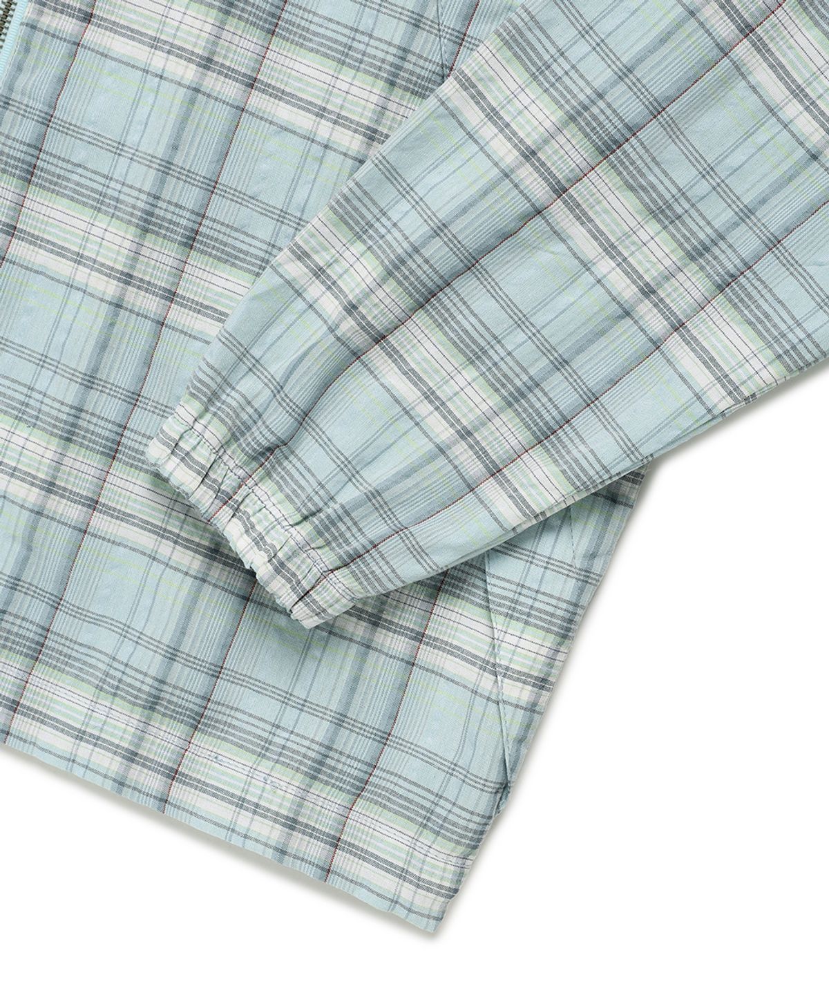 카비시(CAVISH) HOODED CHECK WIND BREAKER GREEN(CV2FSUB962A)