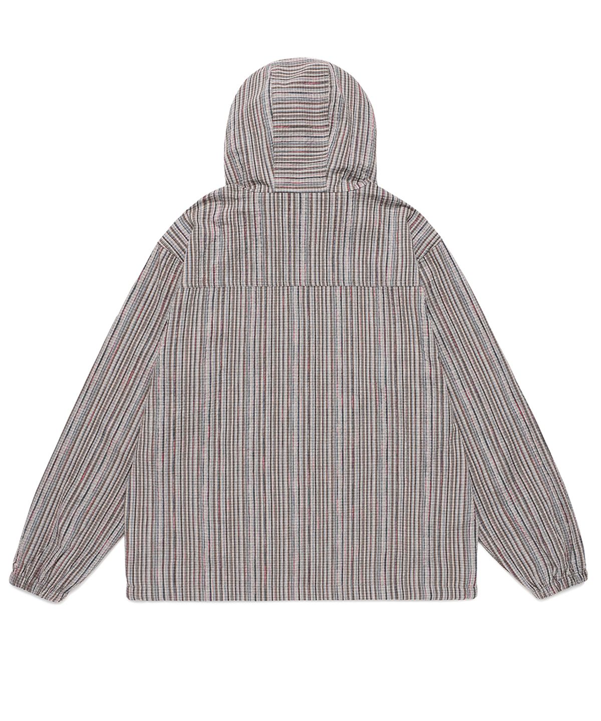 카비시(CAVISH) HOODED CHECK WIND BREAKER BROWN(CV2FSUB962A)