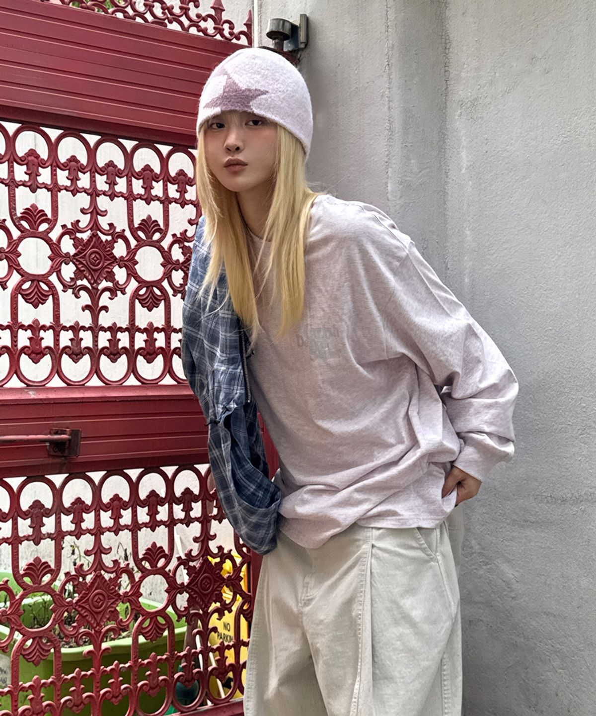 카비시(CAVISH) SELLER LOGO LS TEE PINK(CV2ESUT550A)