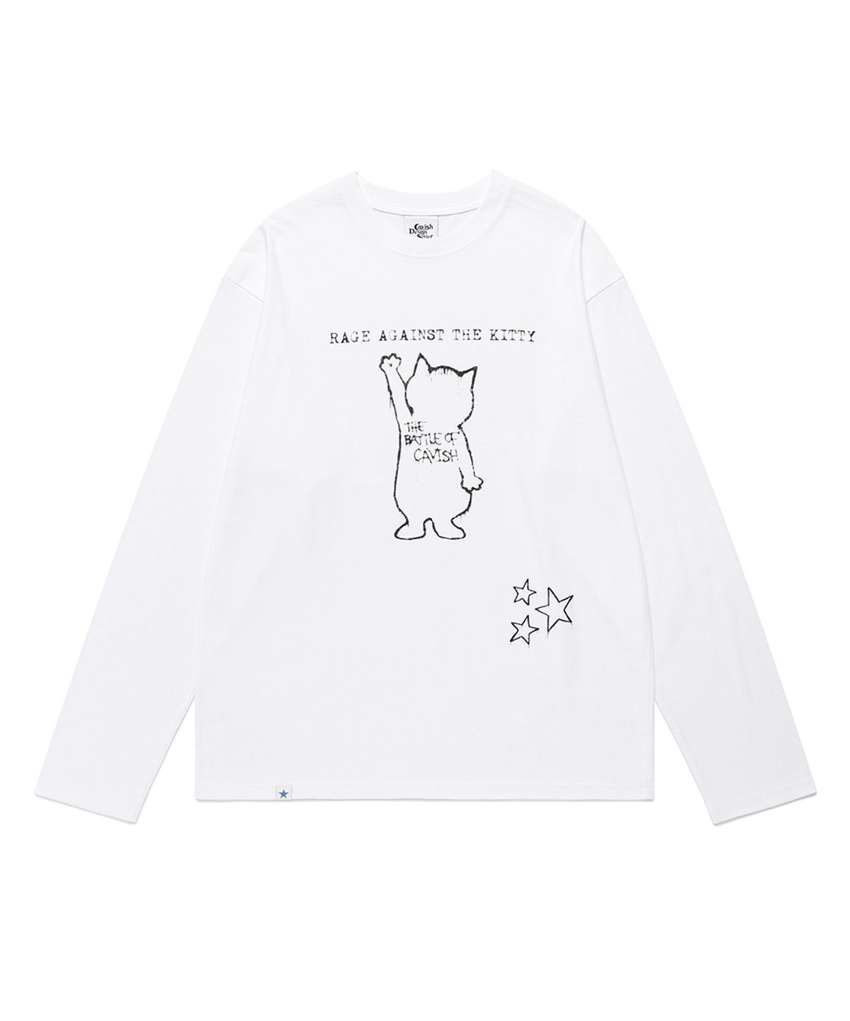 카비시(CAVISH) GRAFFITI CAT LS TEE WHITE(CV2FFFT552A)