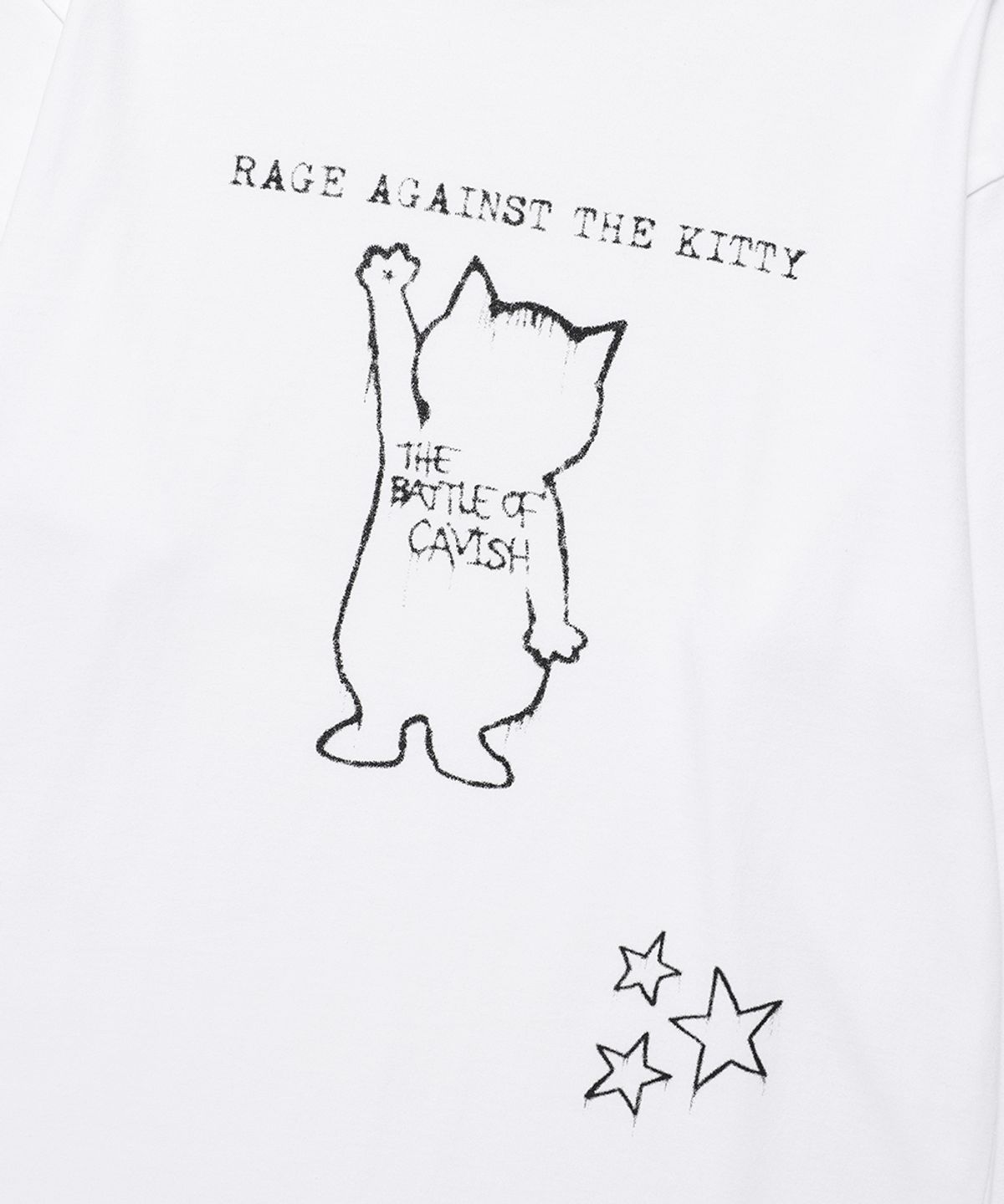 카비시(CAVISH) GRAFFITI CAT LS TEE WHITE(CV2FFFT552A)