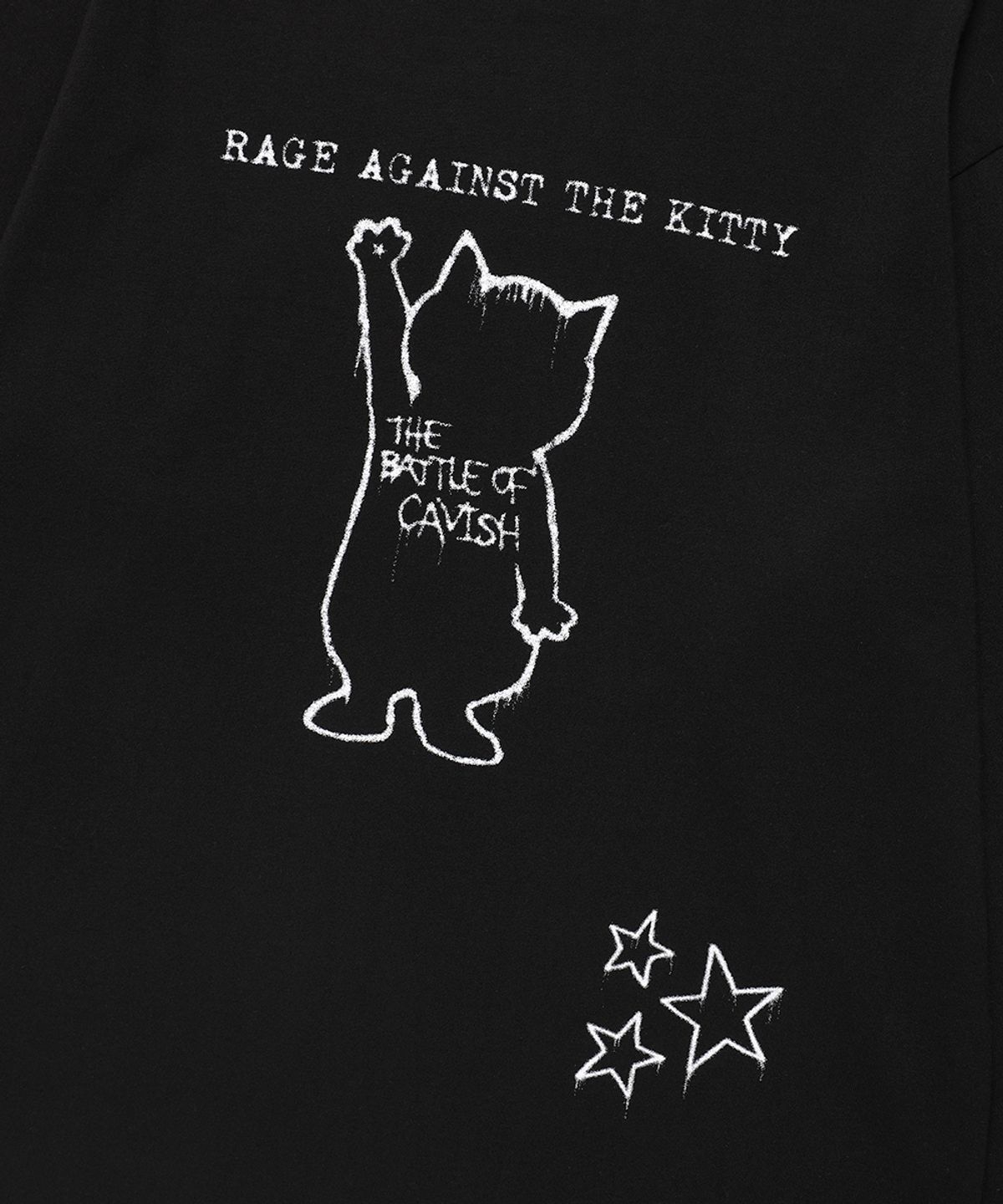 카비시(CAVISH) GRAFFITI CAT LS TEE BLACK(CV2FFFT552A)