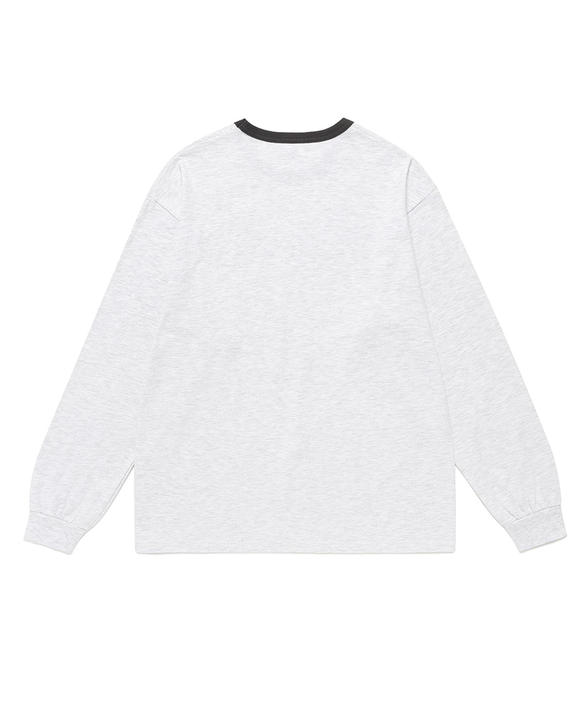카비시(CAVISH) GUITAR APPLIQUE LS TEE LIGHT GREY(CV2FFUT553A)