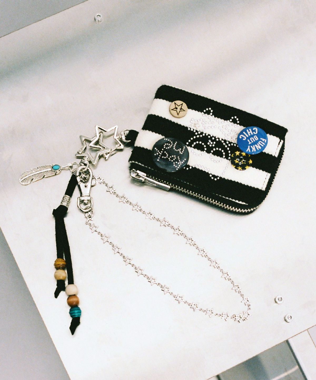 카비시(CAVISH) SKULL CAT WALLET BLACK(CV2FFUAB61A)