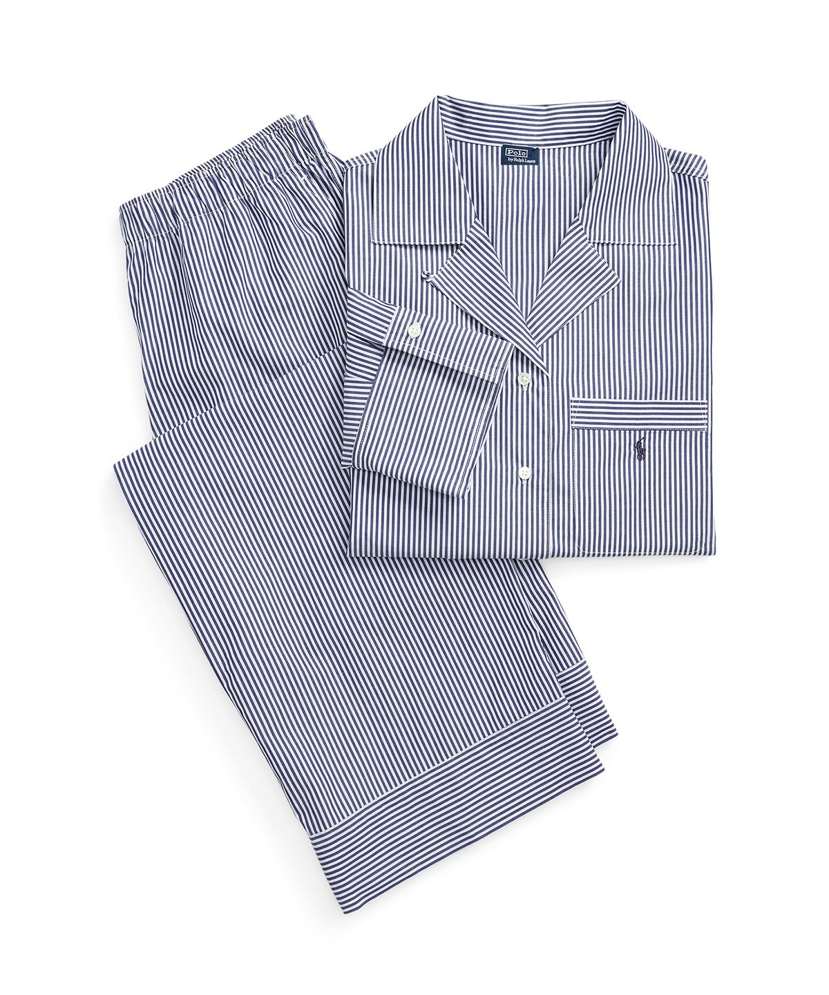 폴로 랄프로렌 이너웨어(POLO RALPH LAUREN INNERWEAR) 여성 스트라이프 파자마 세트 네이비 4P8004