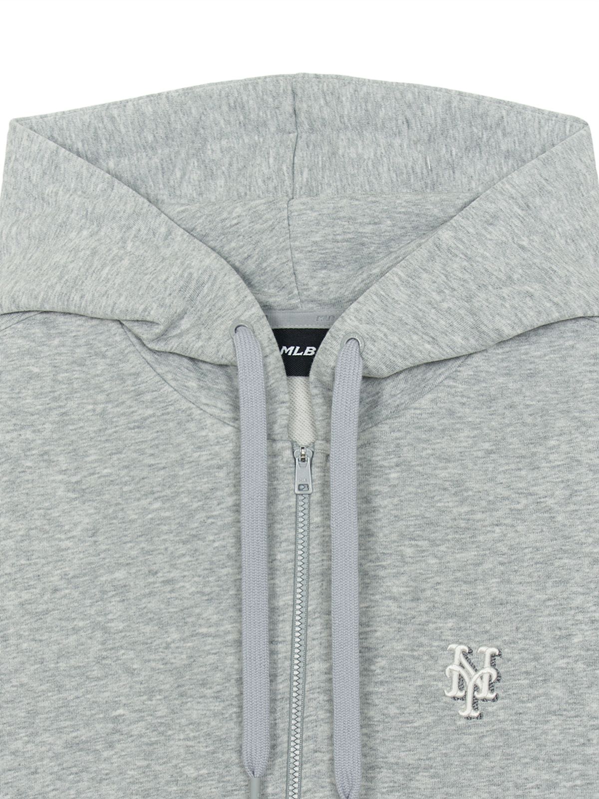 엠엘비(MLB) 베이직 미디움로고 후드집업NYM (Melange Grey)