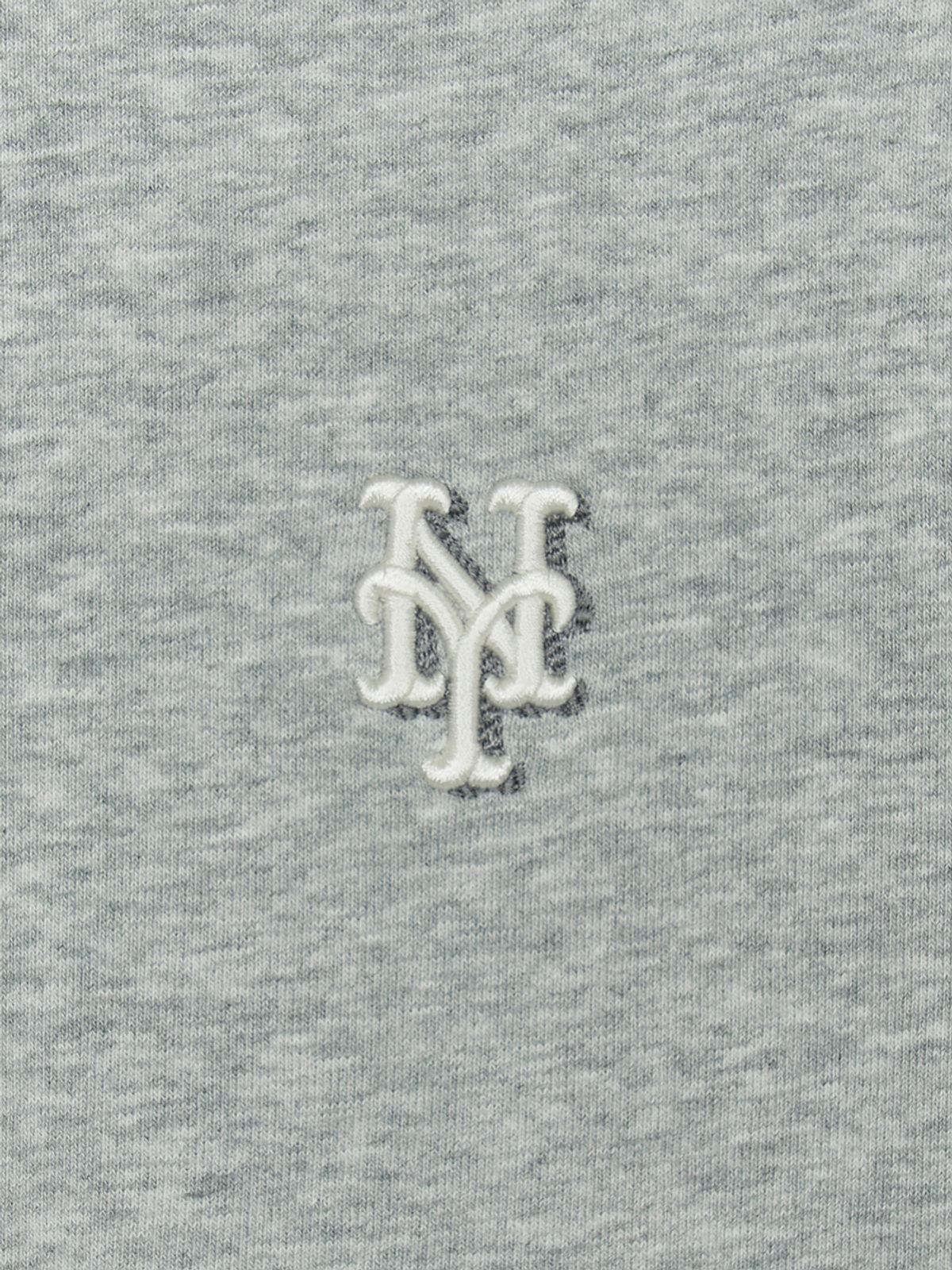 엠엘비(MLB) 베이직 미디움로고 후드집업NYM (Melange Grey)
