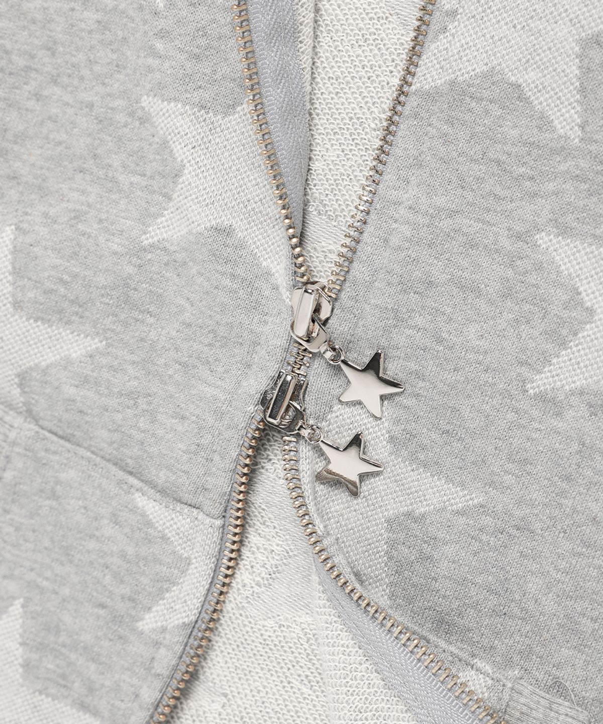 카비시(CAVISH) W RAGLAN STAR ZIP UP HOODIE GREY(CV2FFFM482A)