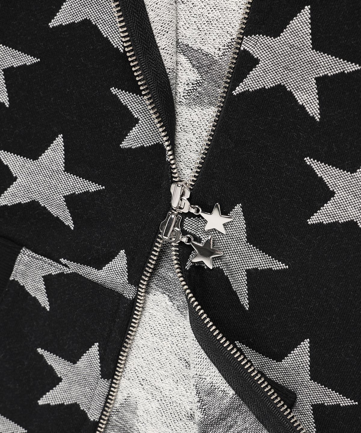 카비시(CAVISH) W RAGLAN STAR ZIP UP HOODIE BLACK(CV2FFFM482A)