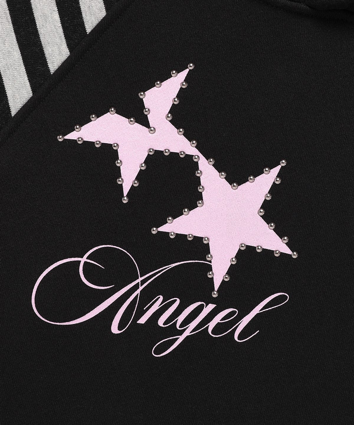 카비시(CAVISH) W ANGEL TWIN STAR HOODIE BLACK(CV2FFFM402A)