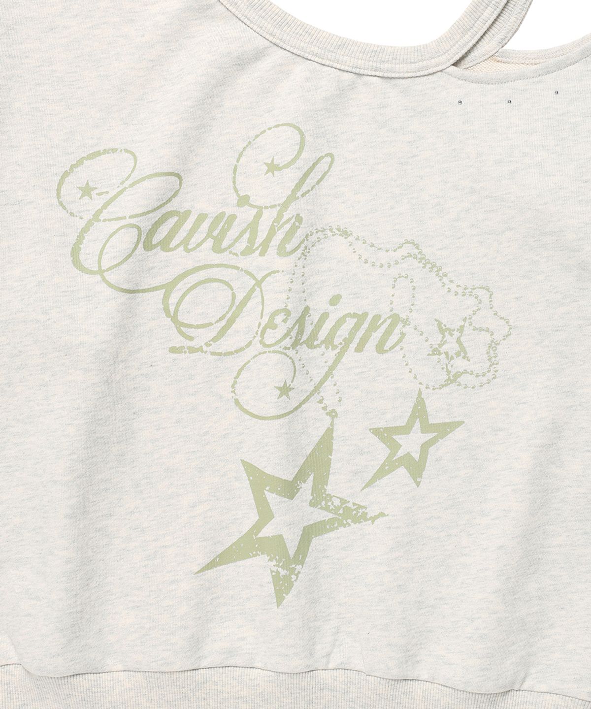 카비시(CAVISH) W OFF SHOULDER NECKLACE SWEATSHIRT YELLOW(CV2FFFM440A)